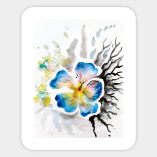 Watercolor flower Sticker